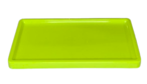BANDEJA RETANGULAR BD-R 30X18 AMARELO NEON 004785 - SO BOLEIRAS