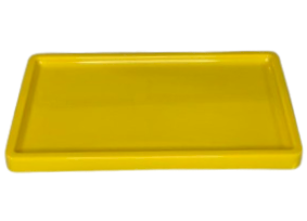 BANDEJA RETANGULAR BD-R 30X18 AMARELO 864488 - SO BOLEIRAS