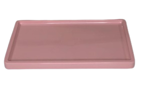 BANDEJA RETANGULAR BD-R 30X18 ROSE 010328 - SO BOLEIRAS