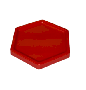 BANDEJA SEXTAVADA BD-S 180MM VERMELHO 009704 - SO BOLEIRAS