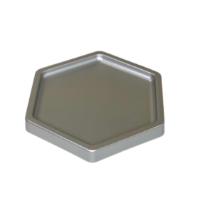 BANDEJA SEXTAVADA PREMIUM BD-S 180MM PRATA 009902 - SO BOLEIRAS