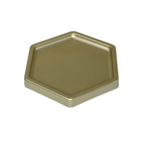 BANDEJA SEXTAVADA BD-S 180MM DOURADO 009896 - SO BOLEIRAS