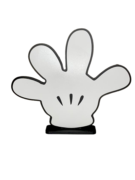 MAO DO MICKEY 3D NA BASE 25X28CM MDF 553149