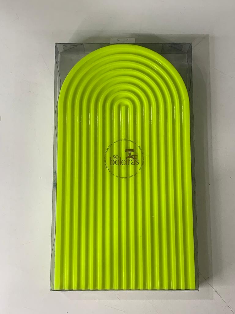 BANDEJA ARCO BD-A 220X122 AMARELO NEON 034423 - SO BOLEIRAS
