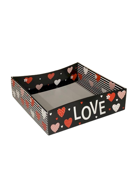 CESTA 01 UN LOVE CORACOES 20X20X5.6 342908