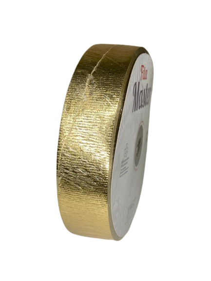 FITA MASTER METAL GOFRADA 32MMX100M WAVE OURO 408470