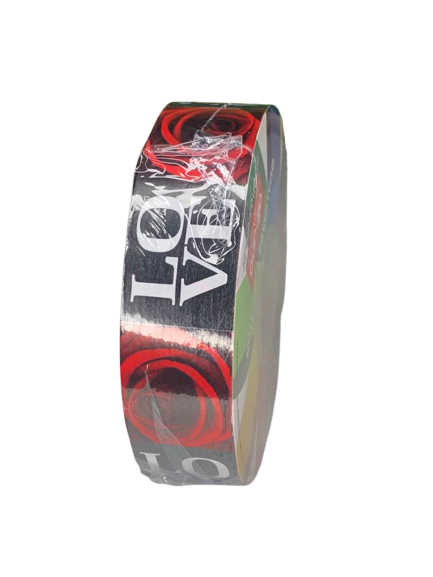 FITA MAXI LOVE ROSE 32MMX100M VERMELHO/PRETO 18093