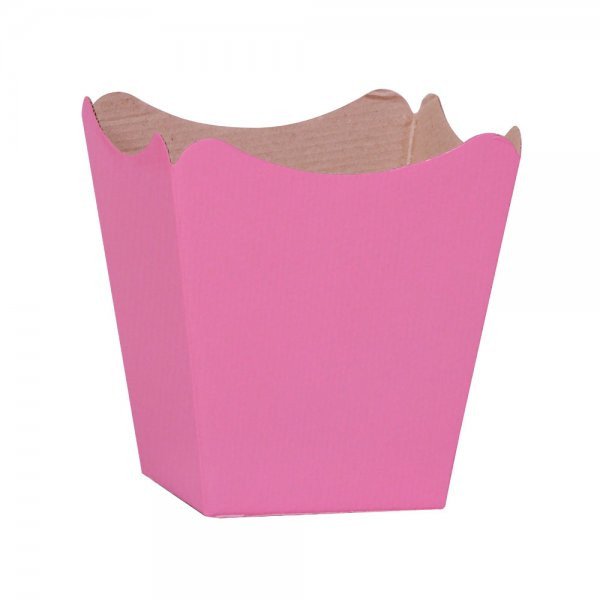 CACHEPOT PAPER POTE 15 DECORADO LISO ROSE 398283