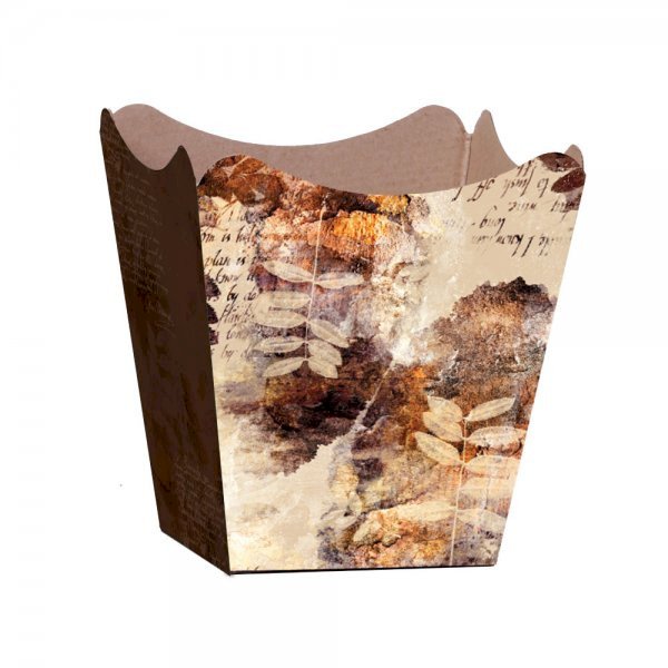 CACHEPOT PAPER POTE 15 DECORADO TIERRA 409781
