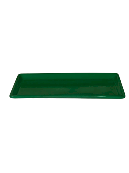 BANDEJA DOCE SEM PE 13X29CM VERDE ESCURO 572966 248