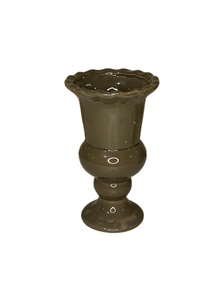 VASO CARRETEL GD DECORATIVO 20X11,5 VERDE MUSGO 75760 264651