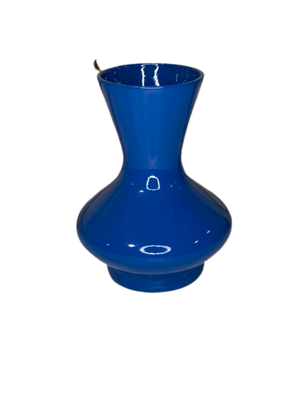 VASO BOJUDO LISO AZUL ROYAL 18CM 504622 281214