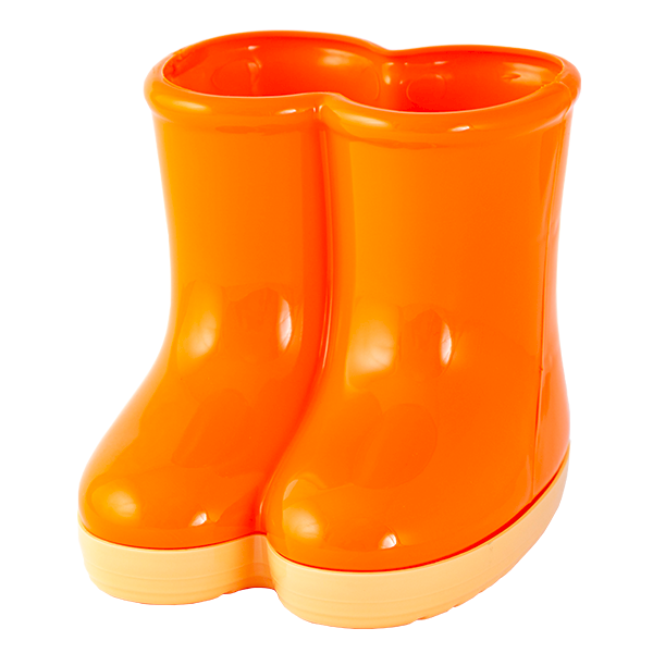 BOTINHA DECORATIVA 11CM LARANJA 110054