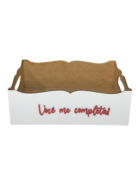 BANDEJA MDF BCO 25X20X8CM C/FRASE 562806 - 3
