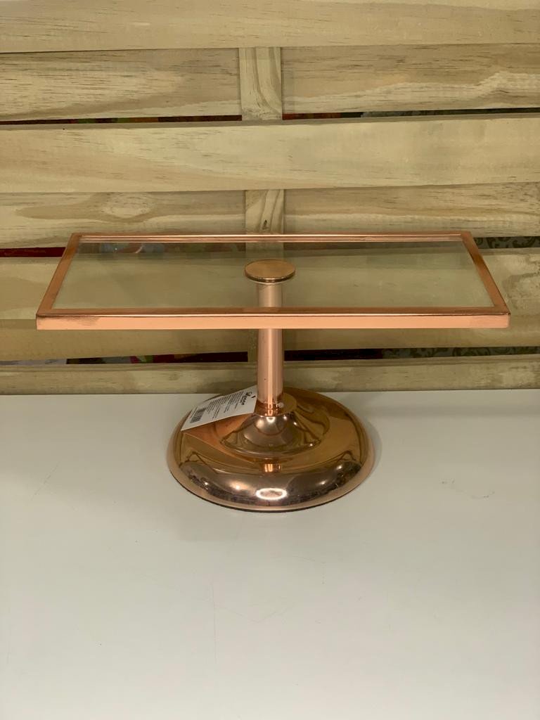 PORTA DOCE BASE VIDRO RETANGULAR G 30X15X15CM 55003RG 850592