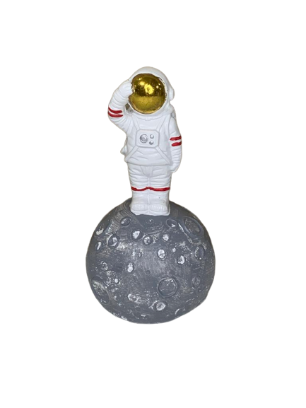 ENFEITE RESINA ASTRONAUTA LUA 16CM PR0089UC 539112