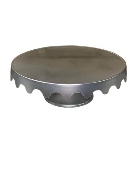 BOLEIRA PLASTICO 13X38CM G PRATA 522121