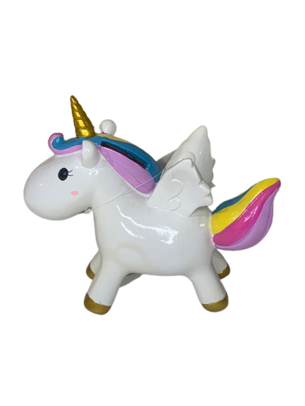 ENFEITE RESINA UNICORNIO COFRE PR0042 524026
