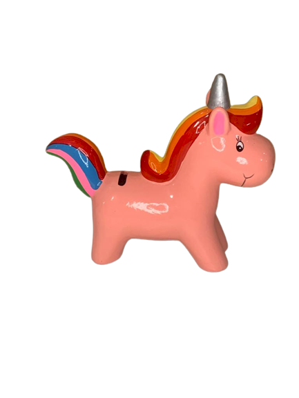 UNICORNIO COFRE 21X18CM ROSA/AZUL/LILAS/BRANCO 420101
