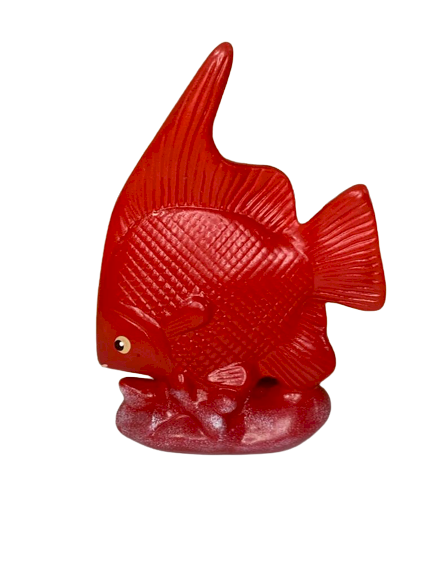 PEIXE NA BASE ROSA BB 22CM 1927 321266