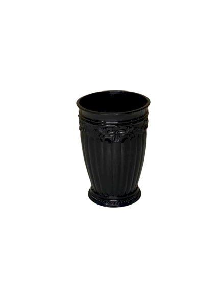 CACHEPOT FLORAL PRETO P 8X8X11,8 29002100