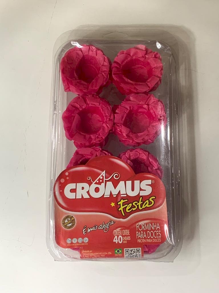 FORMINHA P/DOCE ROSES GRANDE VERMELHO C/40 28610175