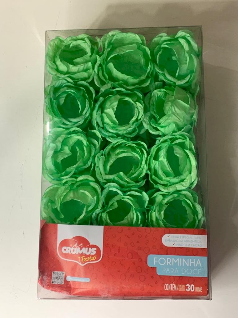 FORMINHA P/DOCE FLORA VERDE PASTEL PT C/30UN 129328 28610715