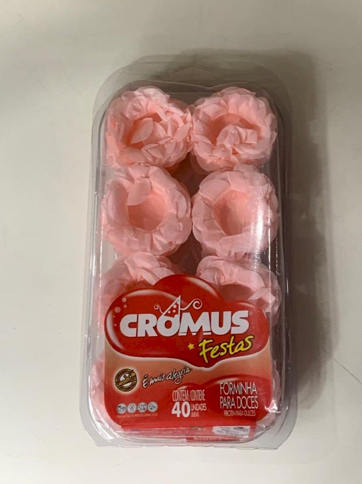 FORMINHA P/DOCE ROSES S/FOLHAS CHAMPANGNE C/40 228069