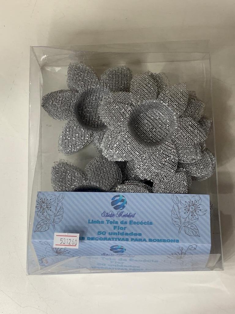 FORMINHA PARA DOCE FLOR TELA PRATA C/50 531260