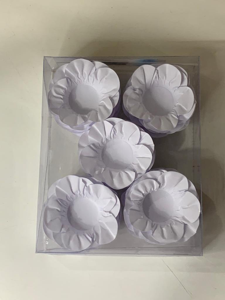 FORMINHA PARA DOCE ROSA BRANCA C/50 435414