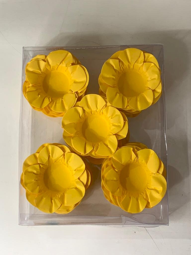 FORMINHA PARA DOCE ROSA AMARELA C/50 434745
