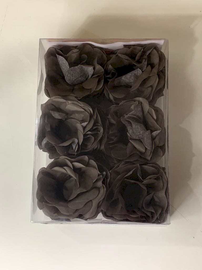 FORMINHA PARA DOCE FLOR SEDA GRANDE MARROM C/30 034232