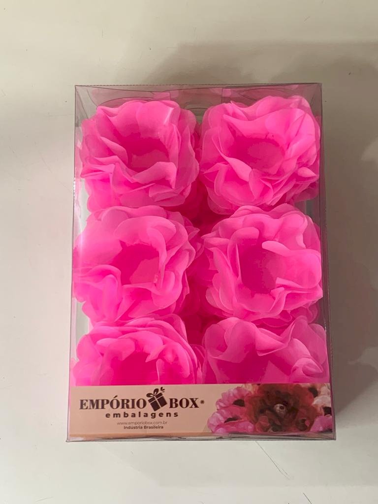 FORMINHA PARA DOCE FLOR SEDA GRANDE ROSA CLARO C/30UN 441209