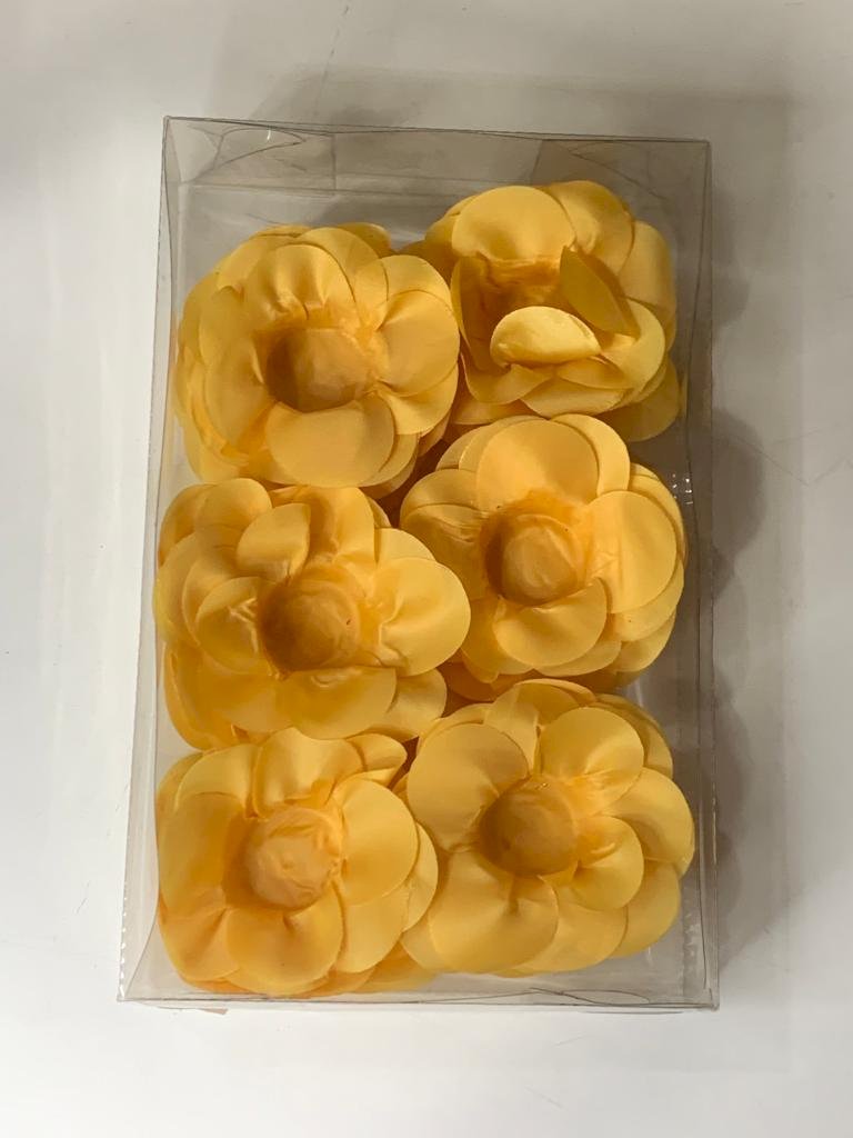 FORMA DE TECIDO P/ DOCE C/25 AMARELO OURO 468139