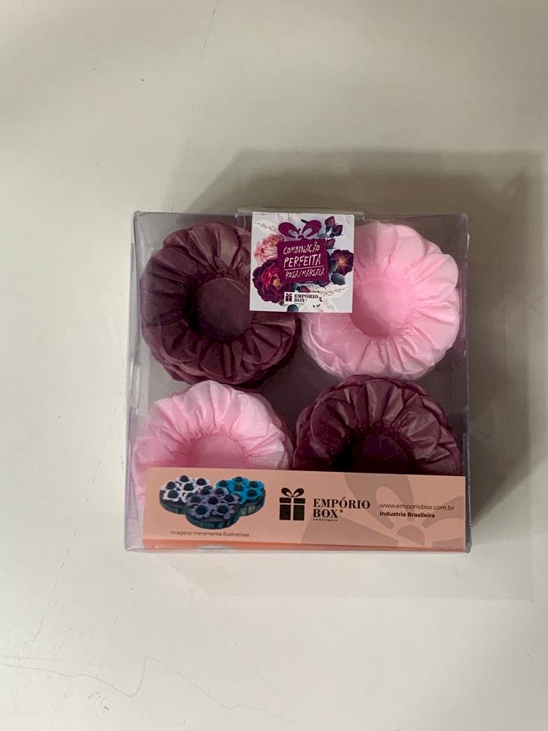 FORMINHA PARA DOCE PETALA SEDA ROSA/MARSALA MONT C/40 038506