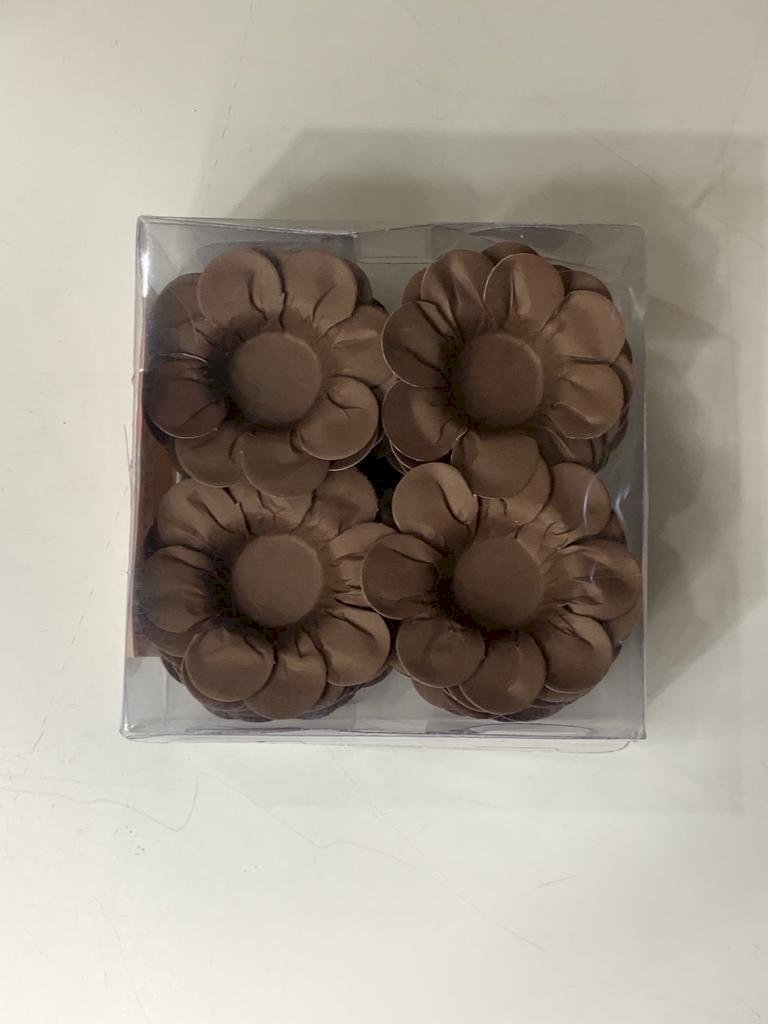 FORMINHA PARA DOCE PETALA DE PAPEL MARROM C/50 033099