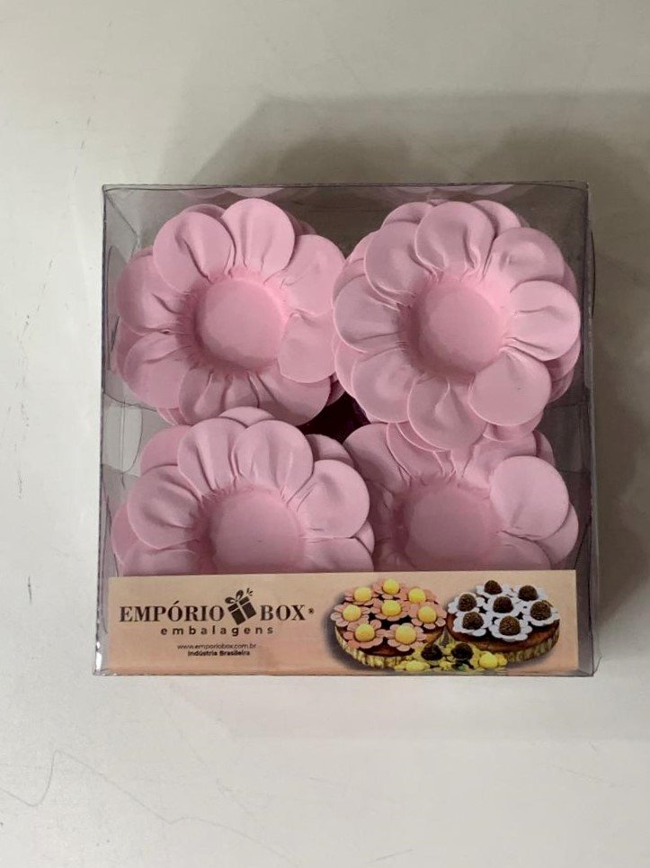 FORMINHA PARA DOCE PETALA DE PAPEL ROSA BB C/50 033129