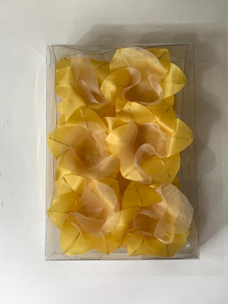 FORMA DE TECIDO P/ DOCE FLOR C/25 AMARELO OURO 468269