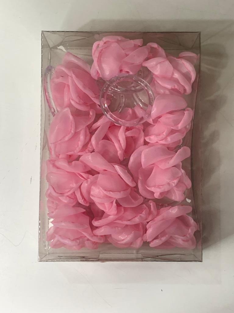 PORTA GUARDANAPOS DE ARO ROSA C/12 504103