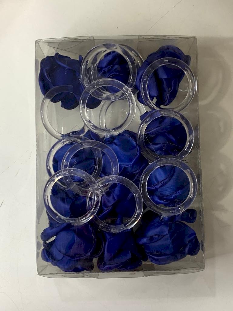 PORTA GUARDANAPOS DE ARO AZUL ESCURO C/12 503946