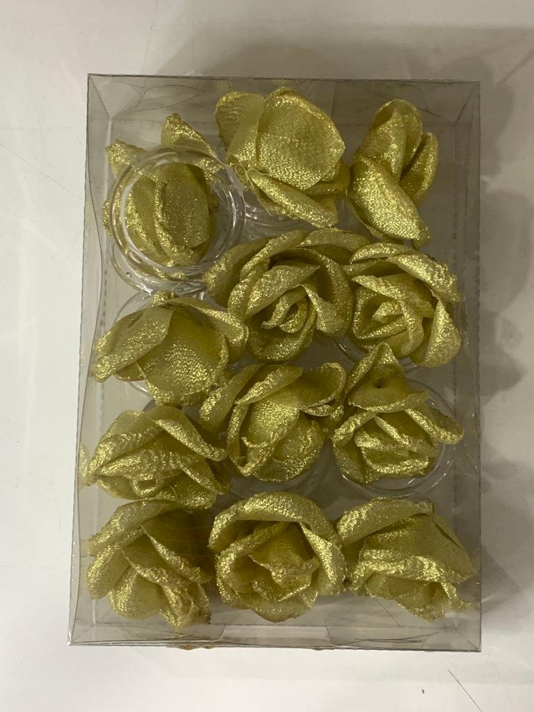 PORTA GUARDANAPOS DE ARO OURO C/12 503953