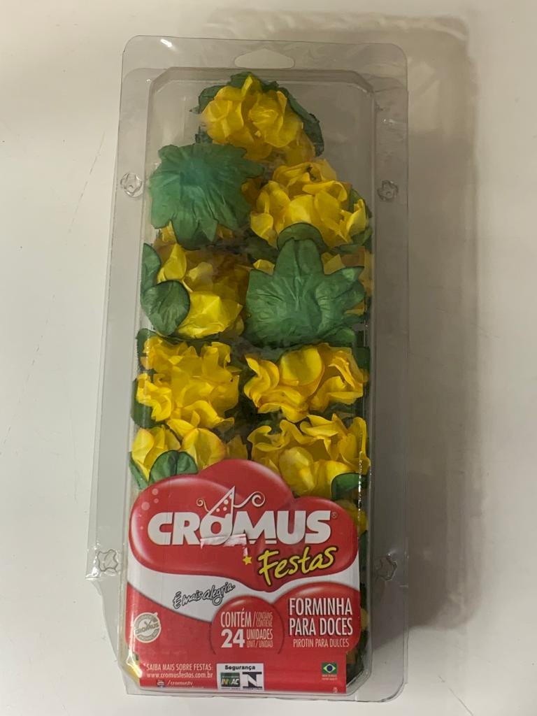 FORMINHA P/DOCE CAMELIA AMARELO QUEIMADO PT C/24 UN 28610063