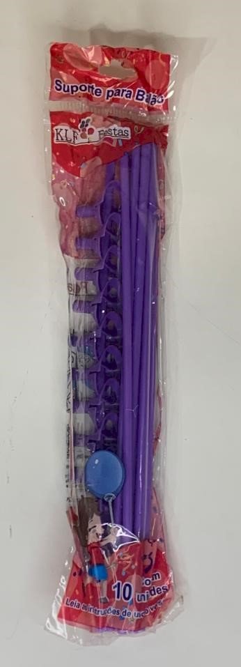 SUPORTE P/BALAO 33CM C/10 LILAS 346199