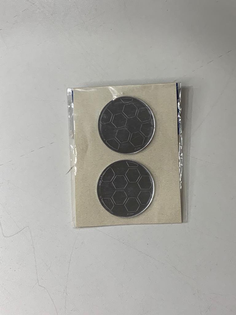 APLIQUE ACRILICO ESPELHADO BOLA 4CM C/2 PRATA 495074