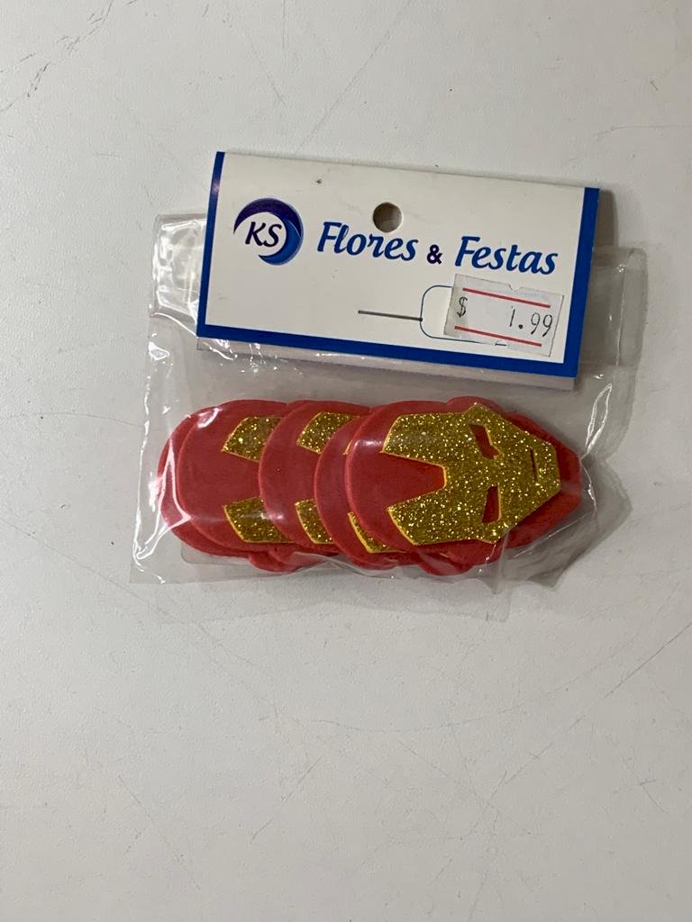 APLIQUE EVA HOMEM DE FERRO C/5 520929