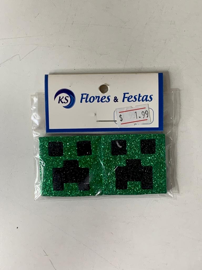 APLIQUE EVA CABECA MINECRAFT C/5 520646