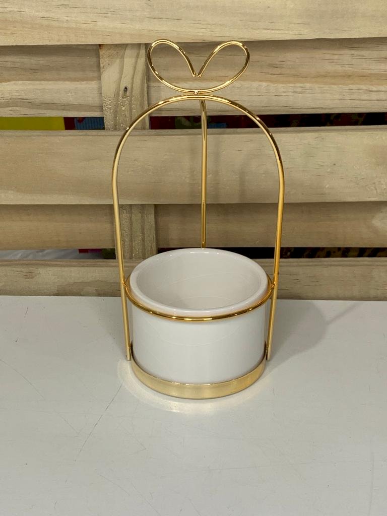ENFEITE DE RESINA PLAST C/SUPORT METAL 9.5X20CM 230716 3071