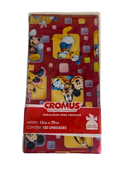 SACO LIC 15X29 FAMILIA DISNEY CEREJA C/100 275374 595881