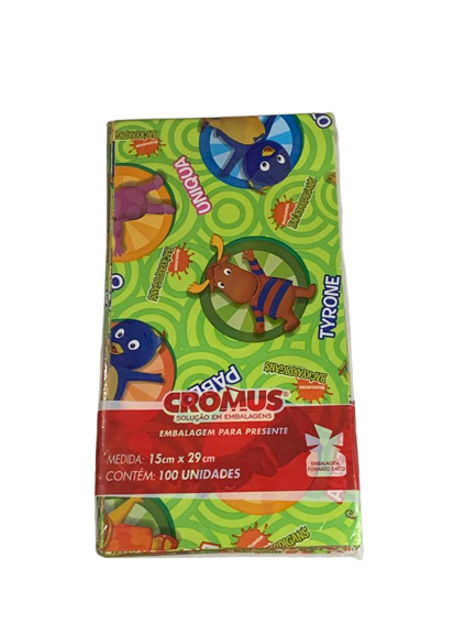 SACO LIC 15X29 BACKYARDIGANS BUBLE VERDE C/100 804051