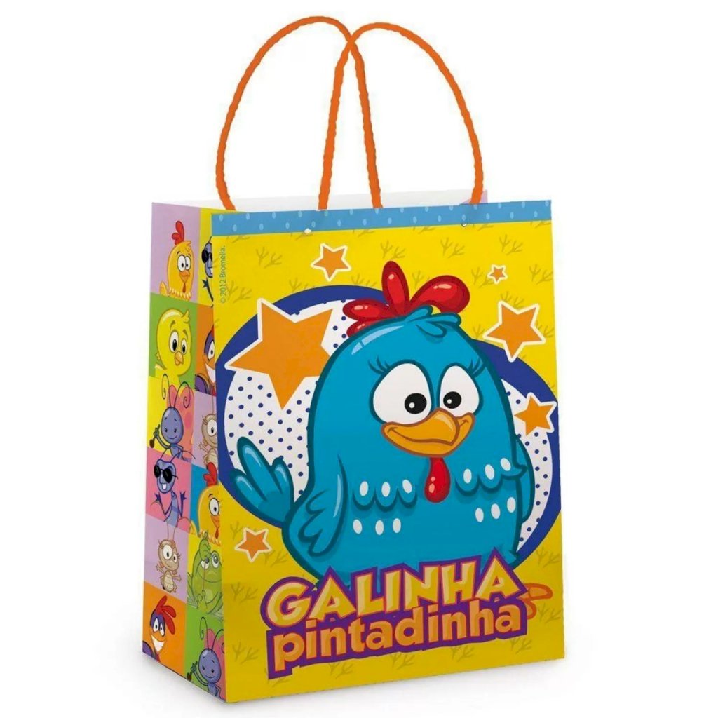 SACOLA LAM GALINHA PINTADINHA P 21,5X15X8 1000038 014206
